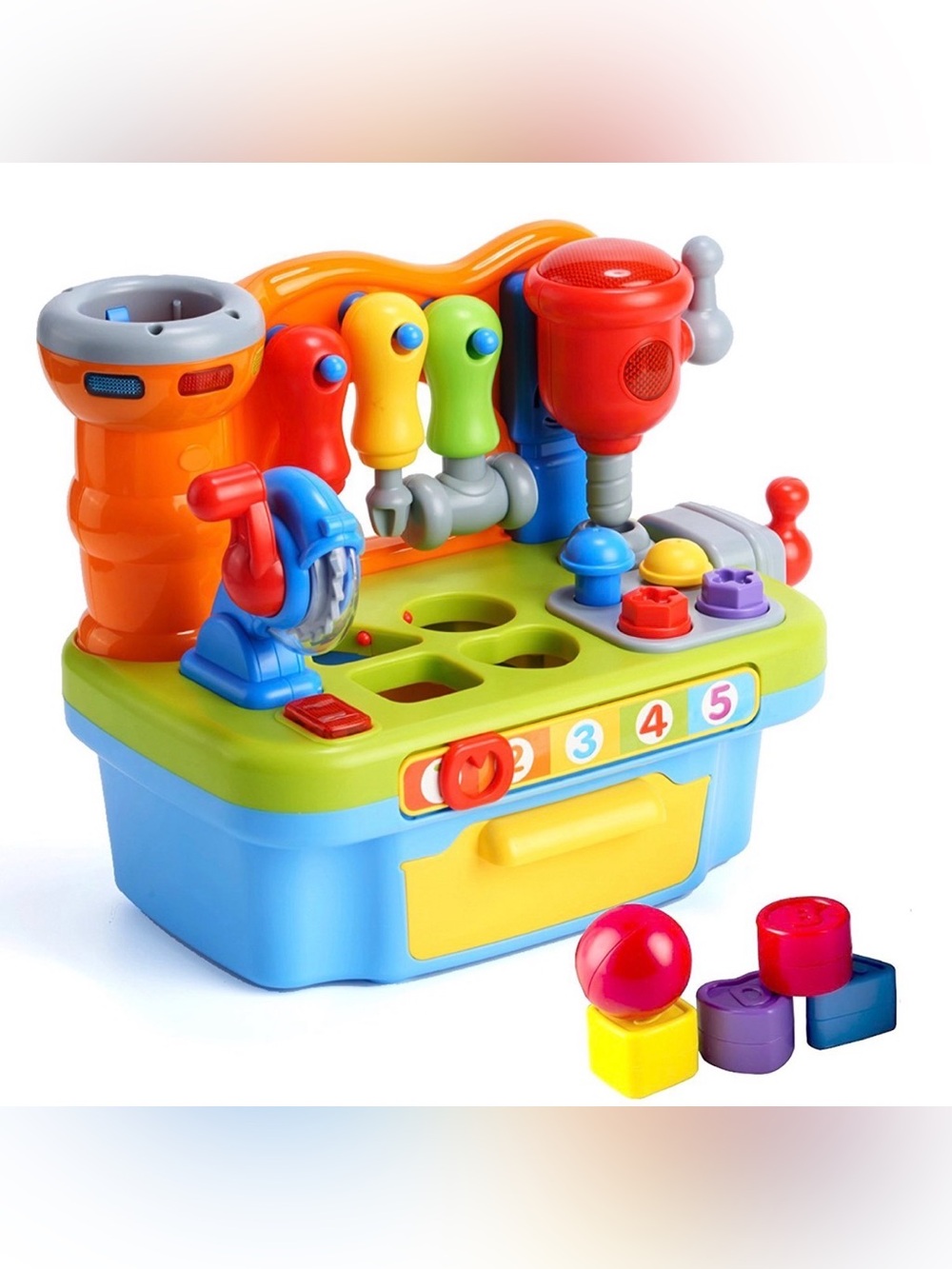 Colorful Kids Tool Bench Playset - Multi-Color